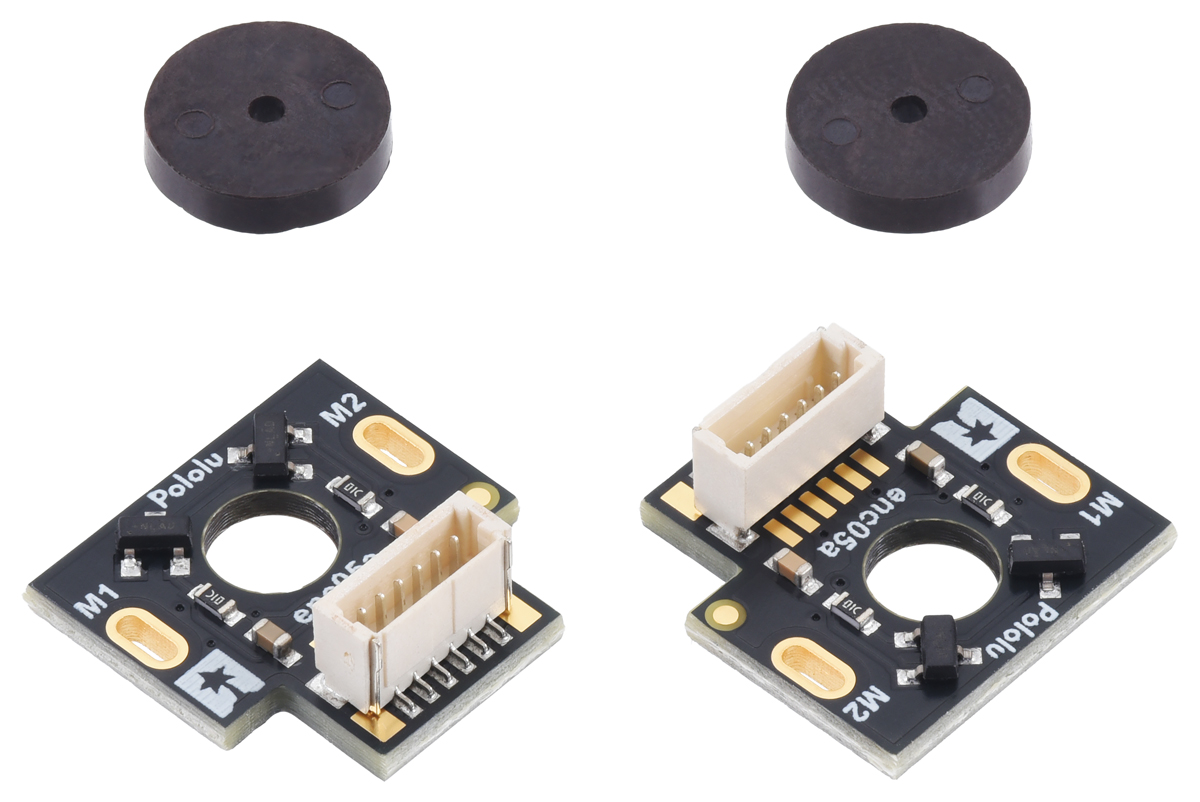 Magnetic Encoder Pair Kit with Top-Entry Connector for Mini Plastic Gearmotor, 12 CPR, 2.7-18V