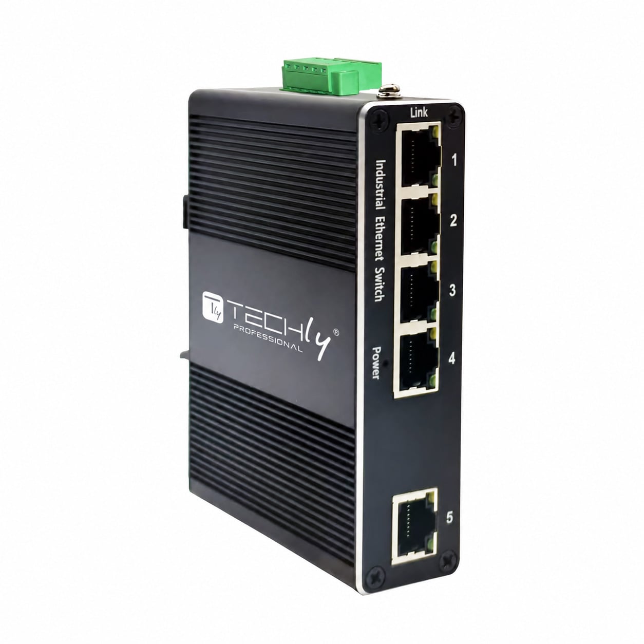 Convertitore Ethernet Industriale Gigabit 5 porte RJ45 Non Gestito