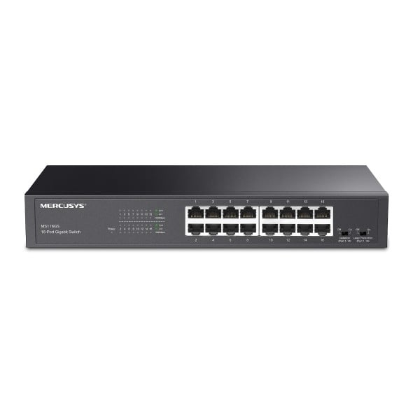 TP-Link MS116GS switch di rete Gigabit Ethernet (10/100/1000) Nero
