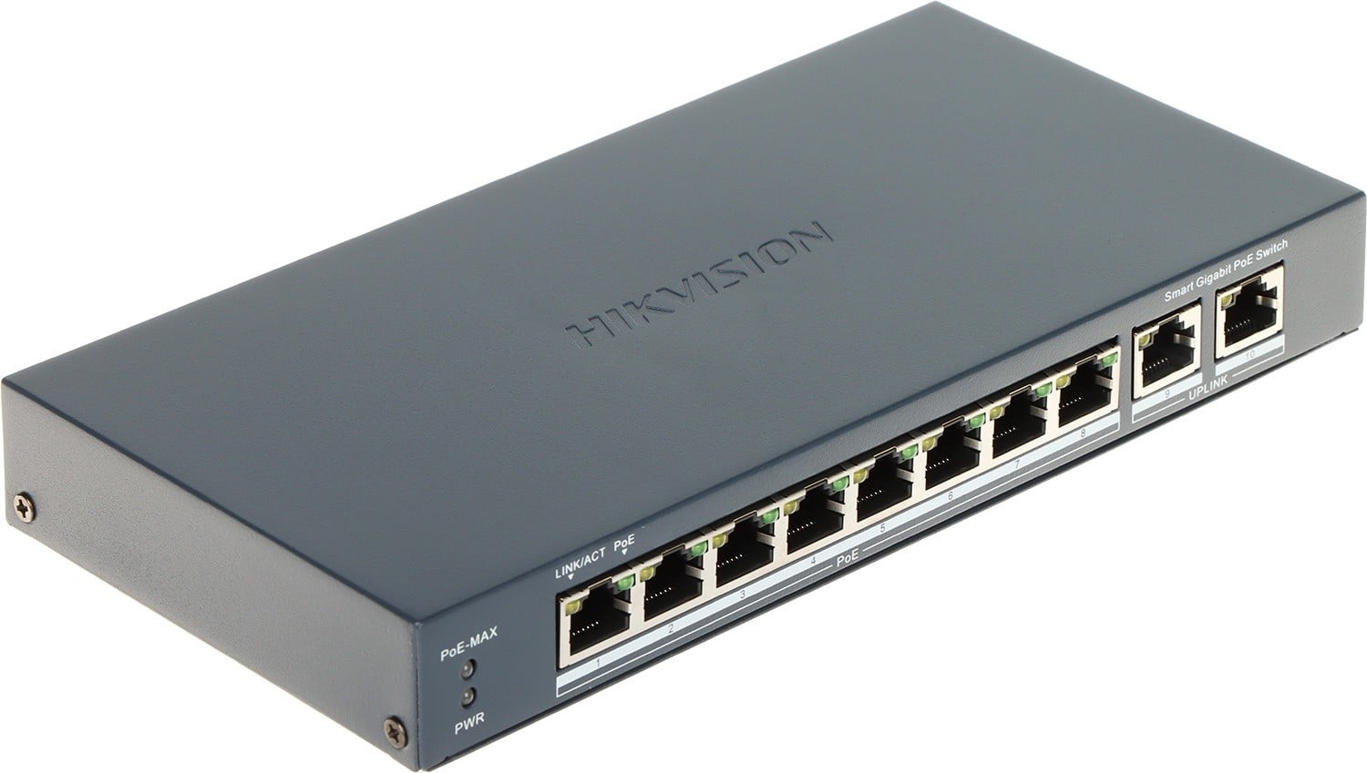 Hikvision DS-3E1510P-EI switch di rete Managed Gigabit Ethernet PoE 8 porte
