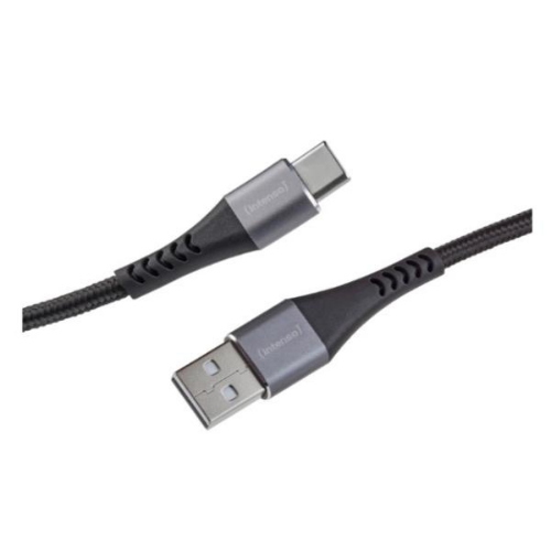 INTENSO CAVO INTRECCIATO DATI RICARICA USB-A USB-C 60 W Quick Charge 3.0 2 MT NERO