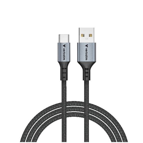 VERBATIM CAVO INTRECCIATO DATI RICARICA DA USB-A A USB-C 18 W Quick Charge 3.0 1.2 MT NERO