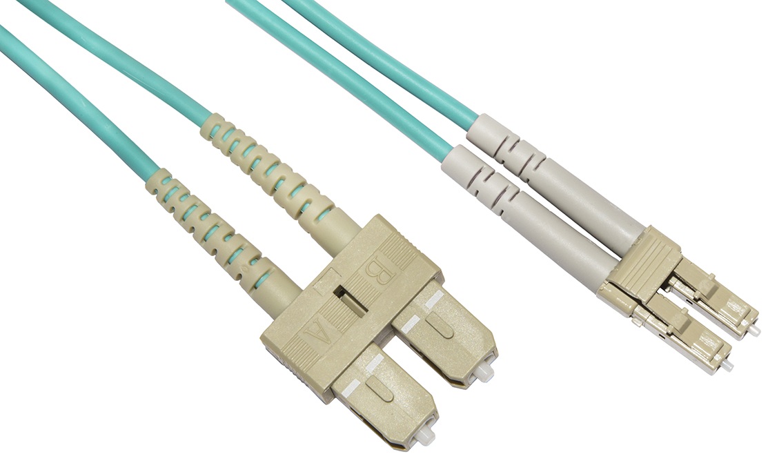 CAVO AV FIBRA OTTICA 10MT. LC/LC MULTIMODALE DUPLEX 50/125 OM3