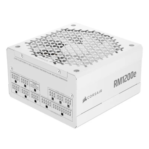 CORSAIR RM1200e ALIMENTATORE 1.200 W COMPLETAMENTE MODULARE 80 PLUS PLATINUM PFC ATTIVO ATX 3.1 BIANCO