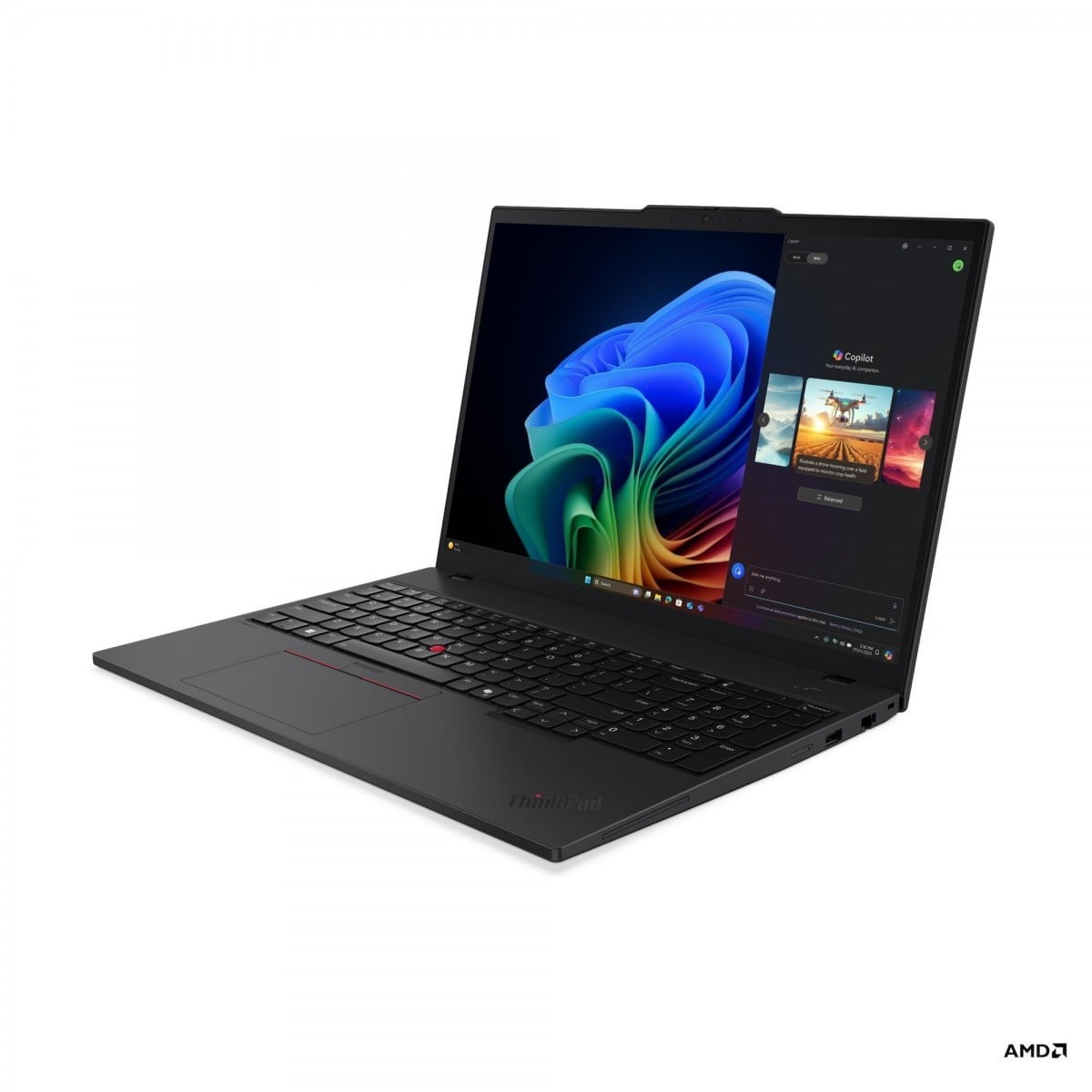 Lenovo ThinkPad T16 Gen 4 (AMD) Copilot+ PC AMD Ryzen AI 5 PRO 340 Computer portatile 40,6 cm (16") WUXGA 16 GB DDR5-SDRAM 512 GB SSD Wi-Fi 7 (802.11be) Windows