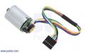 HP 12V Motor with 48 CPR Encoder for 25D mm Metal Gearmotors (No