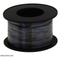 Stranded Wire: Black, 24 AWG, 60 Feet